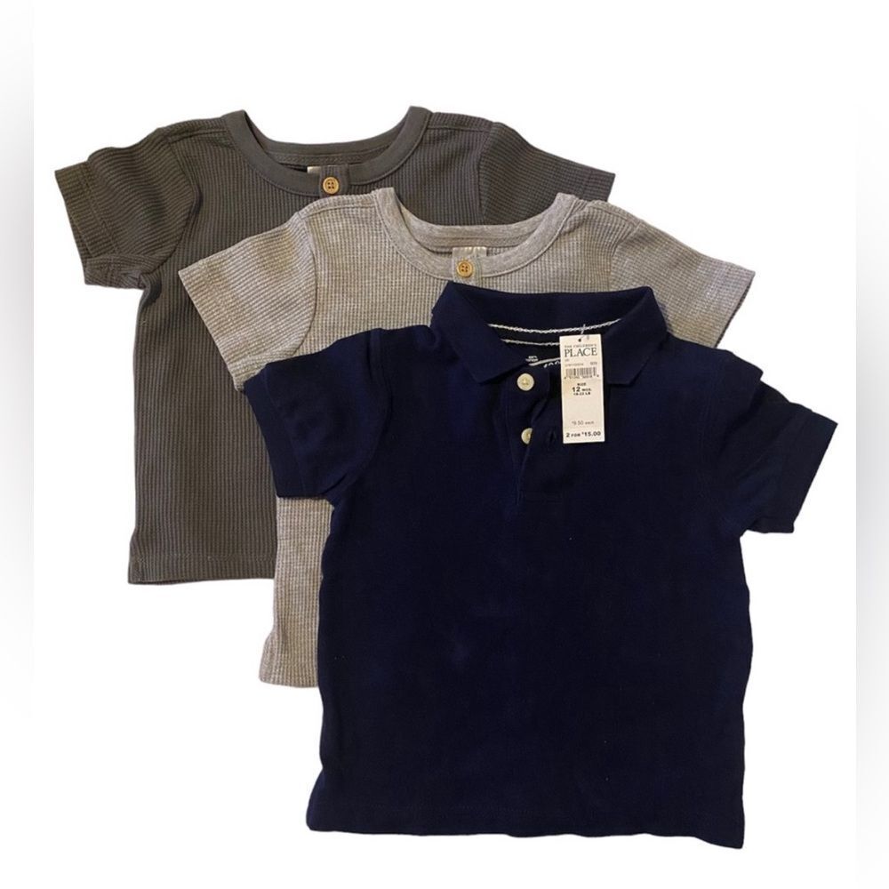NWT Bundle Baby Boy Shorts Sleeve Shirt 12 Months Lot